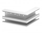 OBO 6278210 GS-DA70170RW Külső Könyök aszimmetrikus 70x170mm hófehér acél