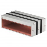 OBO 7204136 tűzgátló átvezetés háromoldalú habtéglával komplett 300x523x181 rozsdamentes acél A2 1.4113 felületkezelés nélkül, utókezelt
