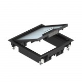 OBO 7405200 GES4 U 9011 Szerelvénybetét csatornaszereléshez grafitszürke poliamid