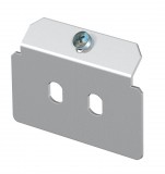 OBO 7407812 MTM 2M Tartólap 2 x M tip. kivágáselrendezés rozsdamentes acél