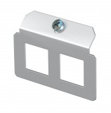 OBO 7407817 MTM 2P Tartólap 2 x P típusú lyukképpel 72 x 52,2mm szalaghorganyzott acél