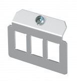 OBO 7407828 MTM 3C Tartólap 3 x C tip. kivágáselrendezés rozsdamentes acél