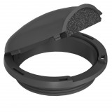 OBO 7408024 SH80 9011 Szerelvényvédő-Burkolat grafitszürke poliamid