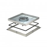 OBO 7409522 RKF2 SL2 V2 20 Nagyteherbírású Keretes Kazetta tubushoz 283x283x20mm rozsdamentes acél