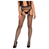 Obsessive - nyitott necc harisnya (fekete)