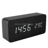 OC 04 Fa digitális ébresztőóra, fekete (HOME_OC_04)