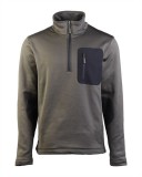 OD THERMO-FLEECE ZIP-PULLOVER - félcipzáras polár pulóver, oliva