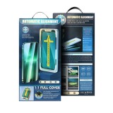 OEM 5D Full Glue Tempered Glass edzett üveg fekete szegéllyel applikátorral iPhone 16 Pro