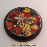 OEM 63 mm lapka, befőttes virágon méh tető