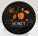 OEM 82 mm fekete "Honey" feliratú lapka