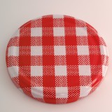 OEM 82 mm piros kockás lapka