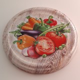 OEM 82 mm zöld zöldséges famintás lapka