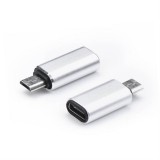 OEM Adapter töltő Type-c - Micro USB ezüst
