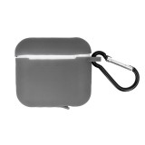 OEM Apple Airpods Pro szilikon tok, akasztóval, szürke