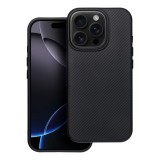 OEM Carbon Elite Mag Cover MagSafe-kompatibilis tok iPhone 16e - fekete