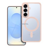 OEM COLOR EDGE MAG COVER MagSafe-kompatibilis tok Samsung Galaxy S25 - rózsaszín