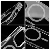 OEM Drop Glue Colorful Ring MagSafe-kompatibilis tok iPhone 15 - szürke
