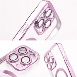 OEM ELECTRO MAG COVER MagSafe-kompatibilis tok Samsung Galaxy S25 Edge - rózsaarany színű