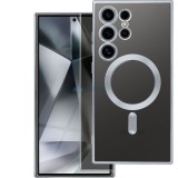 OEM ELECTRO MAG COVER MagSafe-kompatibilis tok Samsung Galaxy S25 Plus - ezüst színű