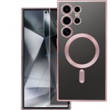 OEM ELECTRO MAG COVER MagSafe-kompatibilis tok Samsung Galaxy S25 Ultra - rózsaarany színű