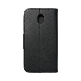 OEM Fancy flipes tok SAMSUNG Galaxy J3 2017 fekete telefontok