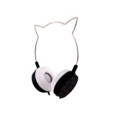 OEM Fejhallgató macska fülmodell ylfs-22 jack 3,5 mm fekete