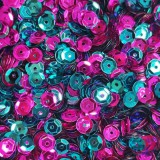 OEM Flitter Mix Rózsaszín és Türkizkék (6mm) 5g/csomag