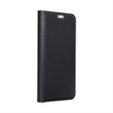 OEM Forcell Luna flipes ARANY Samsung S22 ultra fekete tok