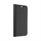 OEM Forcell Luna flipes Carbon Samsung S22 ultra fekete tok