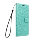 OEM Forcell Mezzo flipes tok Samsung Galaxy S21 FE Mandala Zöld