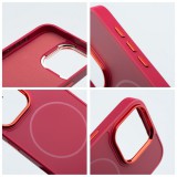 OEM FRAME MagSafe-kompatibilis tok iPhone 15 Pro - élénk rózsaszín