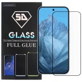 OEM Google Pixel 9 Pro XL 5G üvegfólia, tempered glass, előlapi, 5D, edzett, hajlított, fekete kerettel