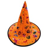 OEM Halloween-i boszorkány sapka, narancs–38 x 34 cm