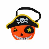 OEM Halloween-i tök mintás édesség gyűjtő táska filcből