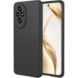 OEM Honor 200 5G szilikon tok, hátlaptok, telefon tok, velúr belsővel, matt, fekete, Silicon