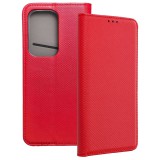 OEM Honor 200 Lite 5G könyvtok, fliptok, telefon tok, bankkártyatartós, mágneszáras, piros, Smart Case book