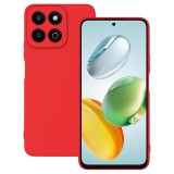 OEM Honor 200 Smart 5G szilikon tok, hátlaptok, telefon tok, velúr belsővel, matt, piros, Silicon