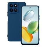OEM Honor 200 Smart 5G szilikon tok, hátlaptok, telefon tok, velúr belsővel, matt, sötétkék, Silicon