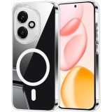 OEM Honor 400 5G Clear MagSafe szilikon tok – 2 mm vastag, átlátszó hátlaptok, kamera védelemmel