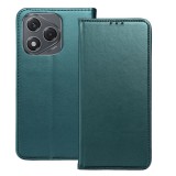 OEM Honor 400 Lite 5G könyvtok, fliptok, telefon tok, mágneszáras, bankkártyatartós, zöld, Smart Magnetic