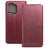 OEM Honor 400 Pro 5G könyvtok, fliptok, telefon tok, mágneszáras, bankkártyatartós, bordó, Smart Magnetic