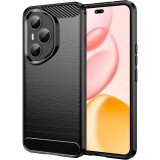 OEM Honor 400 Pro 5G szilikon tok, hátlaptok, telefon tok, karbon mintás, fekete, Carbon case