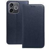 OEM Honor 600 Lite 5G könyvtok, fliptok, telefon tok, mágneszáras, bankkártyatartós, sötétkék, Smart Magnetic