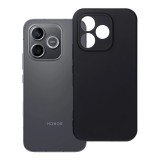 OEM Honor 600 Lite 5G szilikon tok, hátlaptok, telefon tok, velúr belsővel, matt, fekete, Silicone