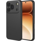 OEM Honor 600 Pro 5G szilikon tok, hátlaptok, telefon tok, velúr belsővel, matt, fekete, Silicon