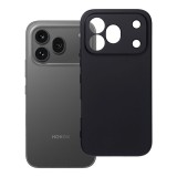 OEM Honor 600 Pro 5G szilikon tok, hátlaptok, telefon tok, velúr belsővel, matt, fekete, Silicone