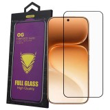 OEM Honor 600 Pro 5G üvegfólia – 9H edzett kijelzővédő, teljes képernyős, fekete keretes, OG Premium