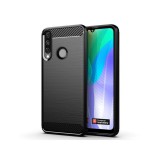 OEM Honor 9A szilikon tok, hátlaptok, telefon tok, karbon mintás, fekete, Carbon case