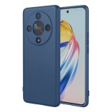 OEM Honor Magic6 Lite 5G szilikon tok, hátlaptok, telefon tok, velúr belsővel, matt, kék, Silicon
