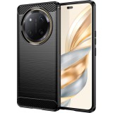 OEM Honor Magic7 Lite 5G szilikon tok, hátlaptok, telefon tok, karbon mintás, fekete, Carbon case